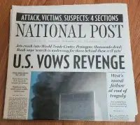 National Post Newspaper - Sept. 12/2001  - NEVER READ