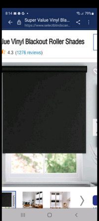 Make me an offer: Blackout solar shades - black