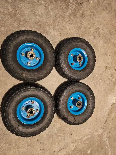 I am selling a set of pneumatic tires that are in used condition, perfect for various applications r...