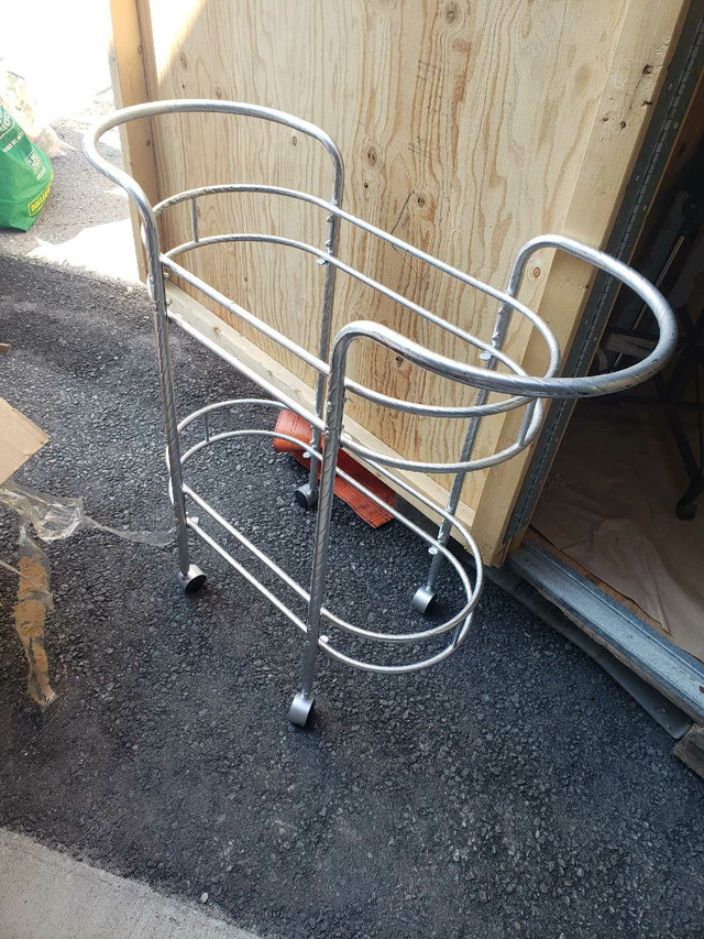 Bar cart metal glass $65 in Other in Oshawa / Durham Region