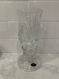 Party Lite 2 piece Savanah Hurricane crystal candle holder - new