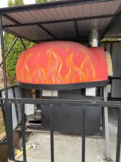 Commercial gas & wood fired pizza oven , View more
