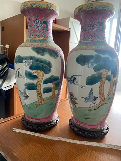 Pair of large Chinese Vases, View more