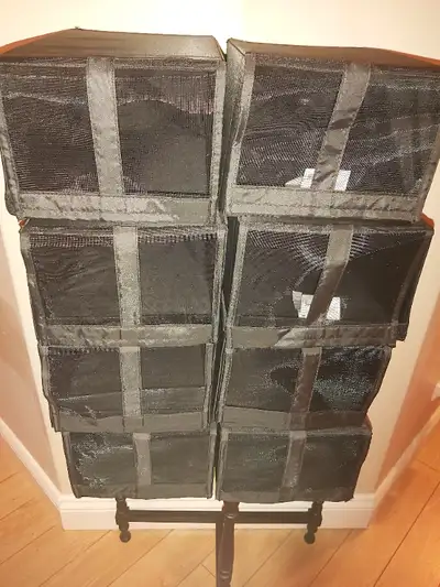 8 Black Shoe Storage Boxes, View more