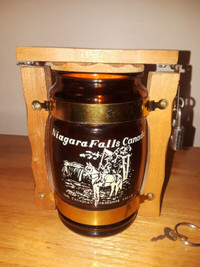 Niagara Falls Canada  Amber Glass Barrel  $25