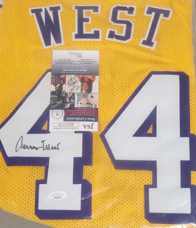 Jerry West autographed jersey, JSA certified in Arts & Collectibles in Ottawa