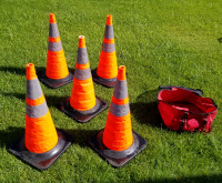 ☆☆☆5 - 30" *COLLAPSIBLE* TRAFFIC CONES **COMES WITH A BAG!!**☆☆☆