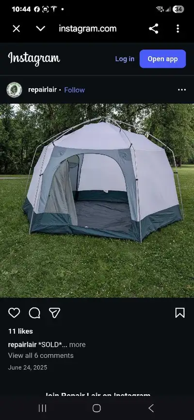 Tent. 11 ft ×10ft., View more