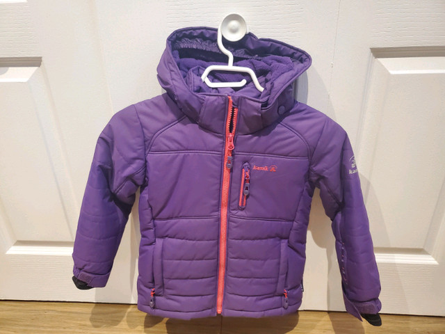 Manteau hiver ski enfant 5 ans fille Kamik mauve winter coat dans Vêtements - 5T  à Ouest de l’Île