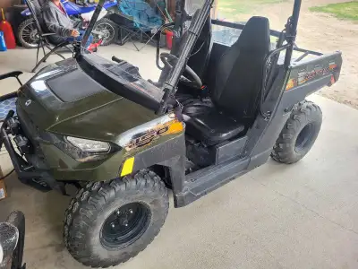 2023 polaris ranger 150- 400ish km on unit great atv for kids or small adult, has built in geo fenci...