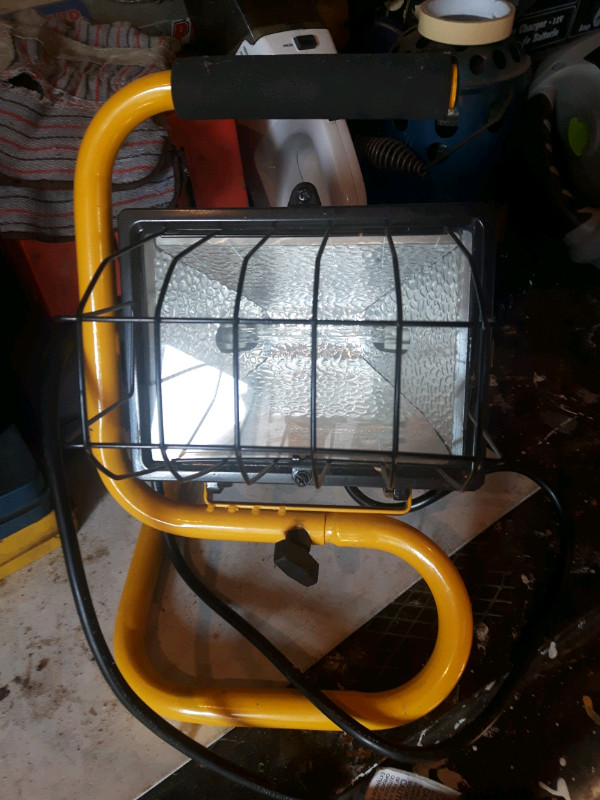 Halogen light and stand. in Outdoor Lighting in Edmonton