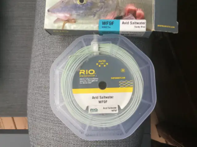 Rio Avid Series Saltwater Sandy Blue WF9F Fly Line LNIB in Fishing, Camping & Outdoors in Owen Sound - Image 4
