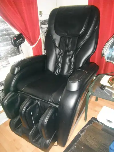 Black recliner  massage chair, View more