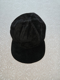 Black Suede Cap