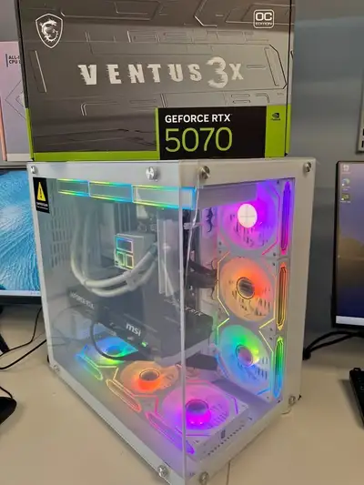 AI&Gaming  PC AMD Ryzen 7 7800X3D ,32G, 1TB SSD RTX 5070, View more