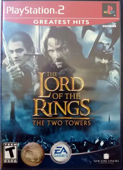 PlayStation2 - The Lord Of The Rings / The Two Towers Rating: Teen Greatest Hits Original Cover Art...