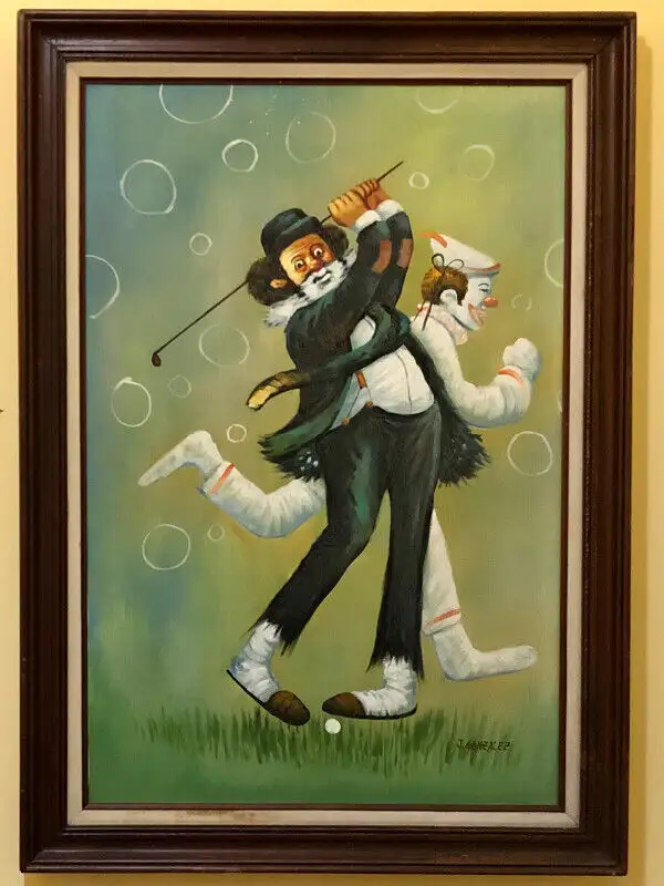 Huge vintage original oil painting on canvas signed J . Gonzalez in Arts & Collectibles in City of Montréal - Image 2