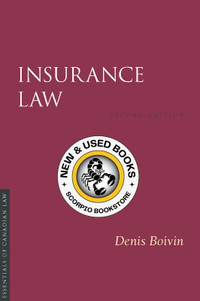 Insurance Law 2E Boivin 9781552213889