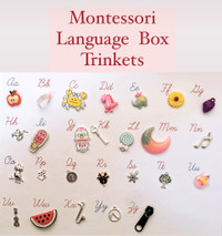 Montessori Language Trinkets - preschool phonics practice 