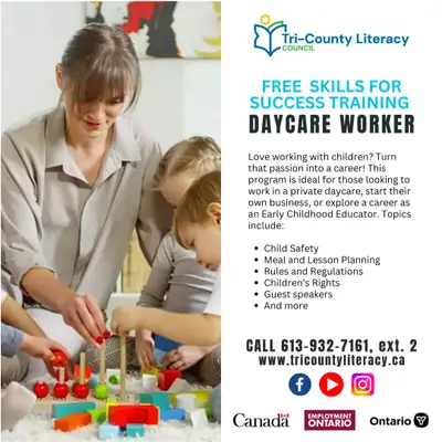 Free Daycare Worker Class, View more