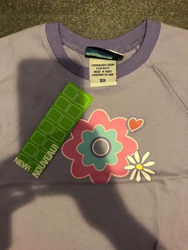 Brand New Purple Flower T-shirt - NWT - 3X - NWT62864744165890122
