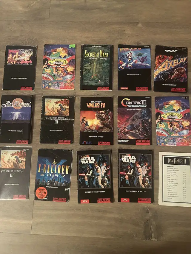 SNES manuals in Older Generation in City of Toronto - Image 2