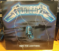 Metallica- Ride the Lightning. Original Press Record on Banzai