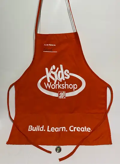 Home Depot Kids Workshop Apron & Pin, View more