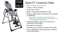 Inversion Table for a Healthy Back and Spine!