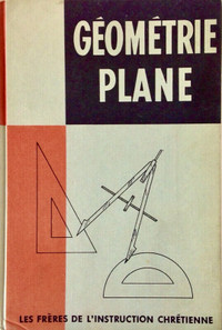 Vintage 1961 Livre scolaire. Géométrie plane. Cours Secondaire