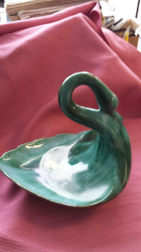 2 BLUE MOUNTAIN POTTERY SWANS