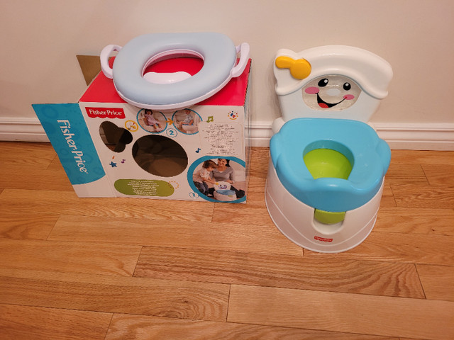 Fisher Price Learn to Flush Potty - Training potty seat in Other in Markham / York Region - Image 2