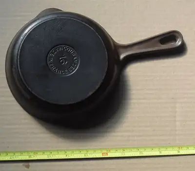 Vintage Cousances # 16 Le Creuset cast iron frying pan, View more