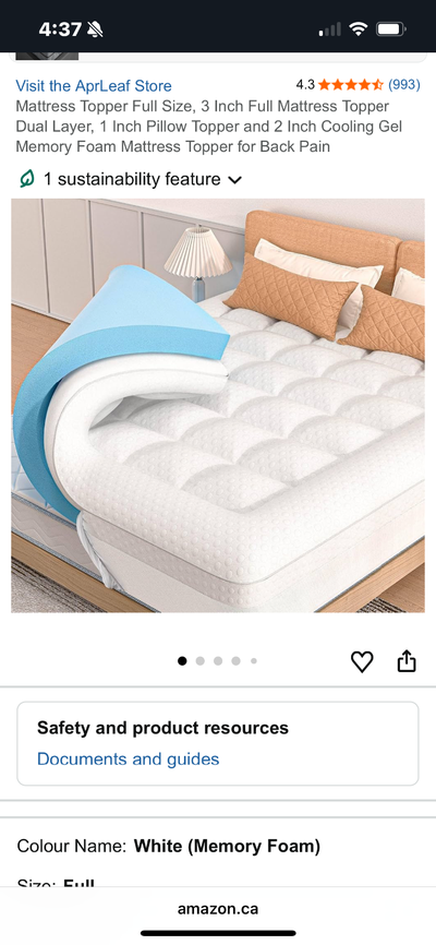 Memory Foam Mattress Cover, View more