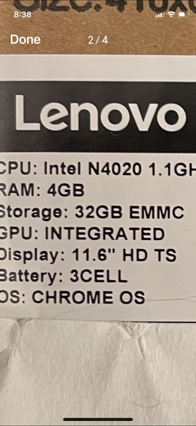 Chromebook Lenovo in Laptops in Winnipeg - Image 2