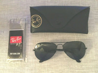 RayBan 3025 black Aviator Sunglasses,Men/women’s.58 Brand new