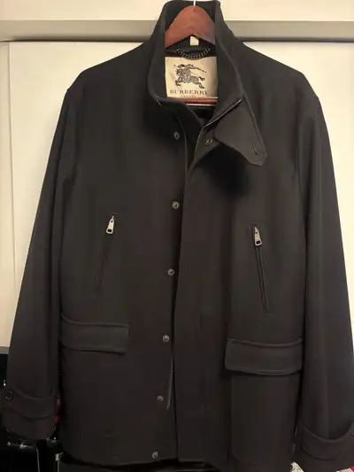 Like New Men’s Burberry Wool Winter Coat XXL, View more