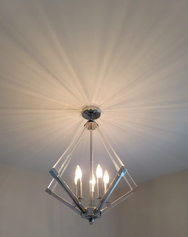 5 lights Geometric Pendant (2 sets) in Indoor Lighting & Fans in Markham / York Region - Image 2