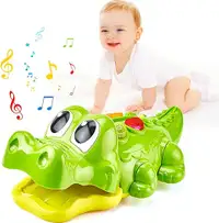 Crocodile Musical Toy Push Pull Toy Toddler Music Light Up Game