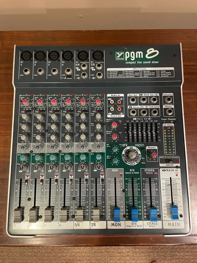 CHECK OUT THIS GREAT YORKVILLE PGM8 MIXER  in Performance & DJ Equipment in Oshawa / Durham Region - Image 2