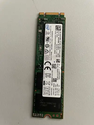 Intel 256GB M.2 80mm SATA SSD, View more