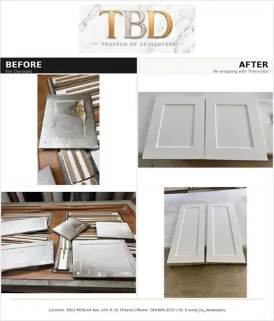 Before & After Cabinet Door Restoration, View more