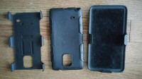 Samsung Galaxy Note 4 cellphone case with two holster belts