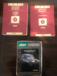 1990 Jeep Factory Service manuals 1971-90 Chilton repair manual 