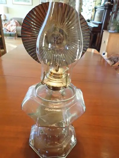Kerosene /oil lamp with shade 18 tall, View more