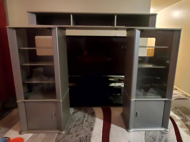 Grey Entertainment Unit for sale in TV Tables & Entertainment Units in Oshawa / Durham Region