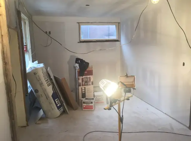 Framing, Drywall Installation, Taping and Mudding 