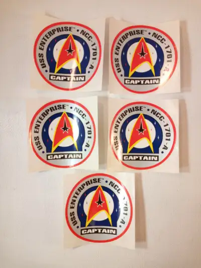 5 RARE STAR TREK LIMITED EDITION DECALS USS ENTERPRISE NCC-1701-, View more