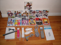 WII MODEL NO, RVL-001 BUNDLE WITH 13 GAMES