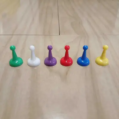 Lot de 6 pions de remplacement pour jeux de société (5$/6pions), View more